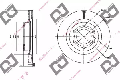 Тормозной диск DJ PARTS BD1390